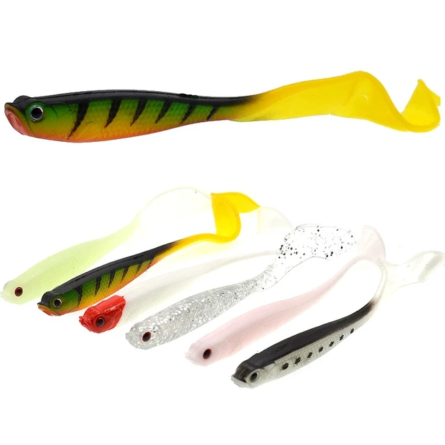 Fishing Lure Skirt Tail Soft Bait 12.5cm/5.5g Live Vivid Fish Belly Hollow Texas  Rig Lures Jerkshad Lot 3 Pieces Sale - AliExpress