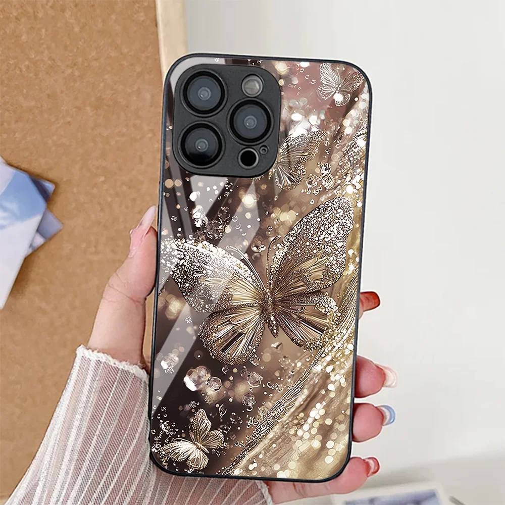 Butterfly Leopard Print Shockproof Phone Case