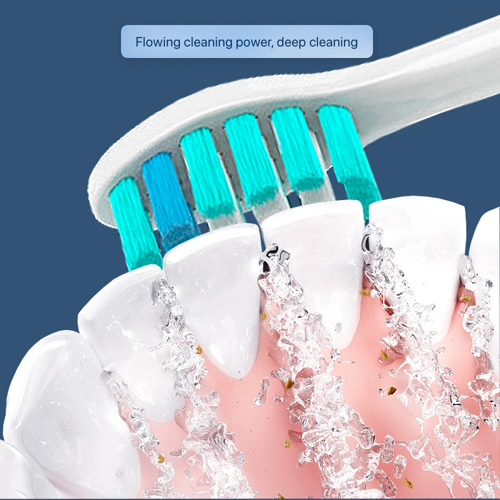 For Sonicool Electric Toothbrush Head 051B Cleaning Replacement Head DuPont Bristle Replacement Brush Heads Nozzles，4/8/16pcs 6