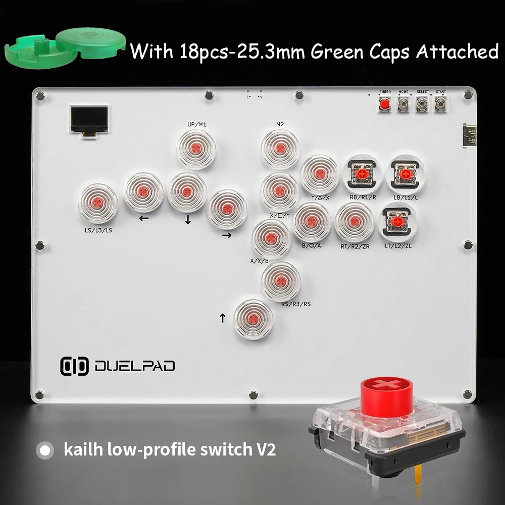 Duelpad Stickless Controller Hitbox For PS5 Fighting Game