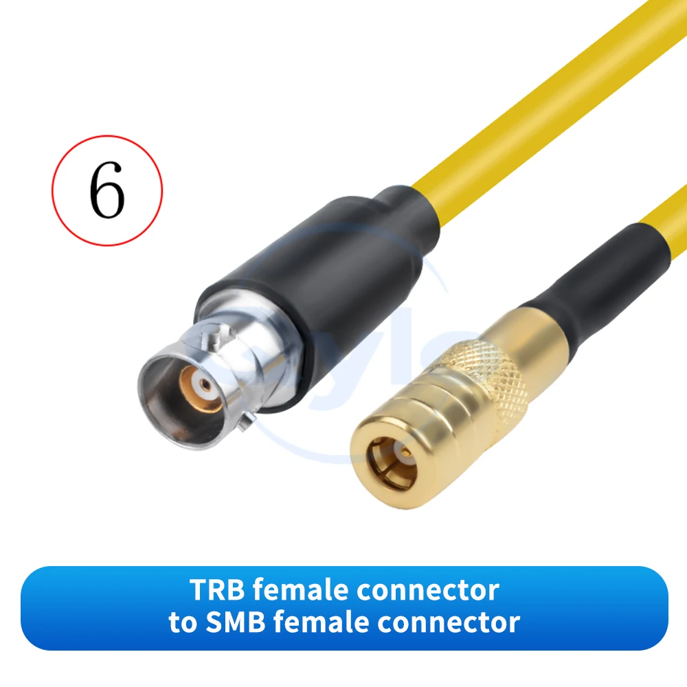 (1 Stück) TRB zu SMB Dreifach-Koaxial-HF-Testadapterkabel TRC50-2 Low Noise TRB / SMB – Detail 8