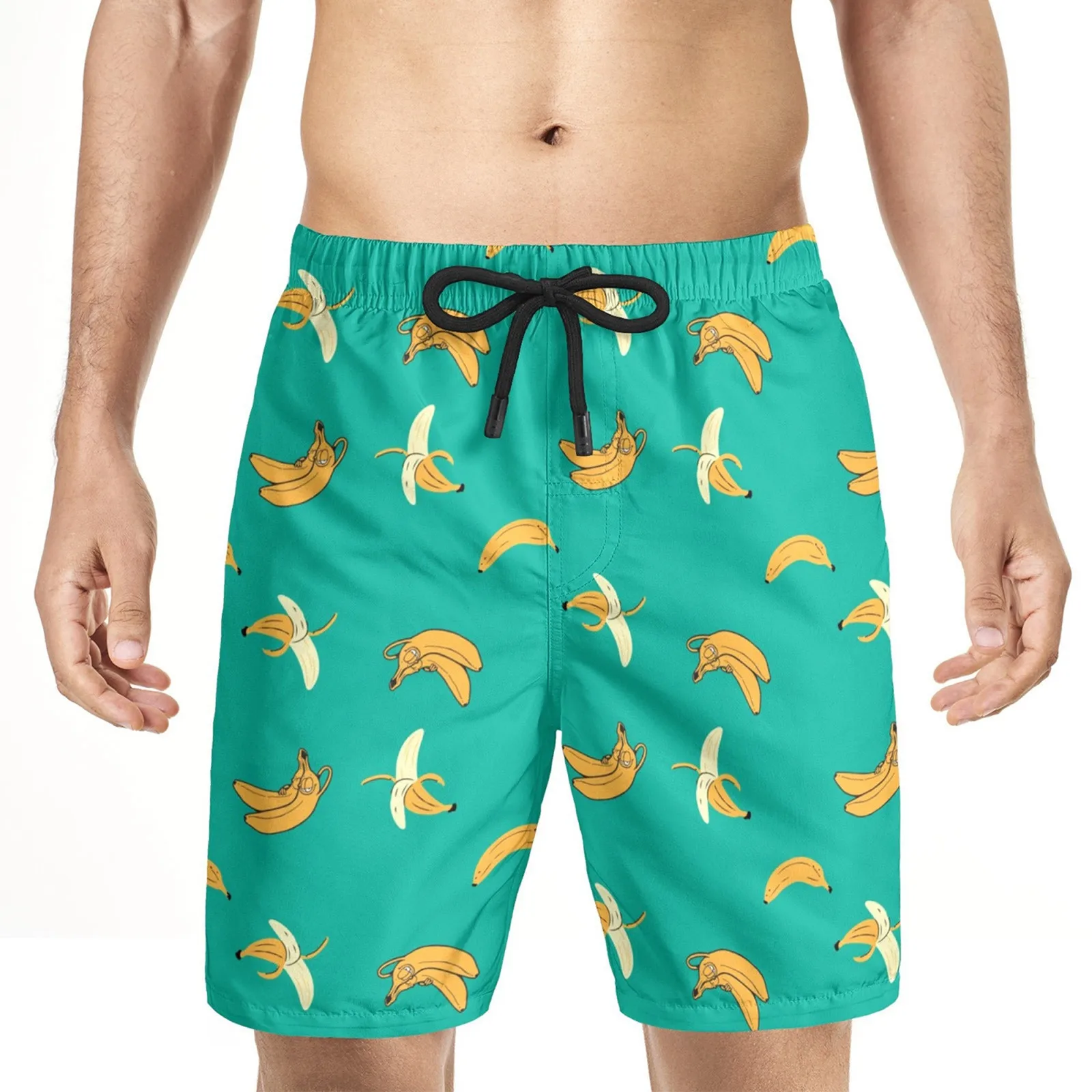 

Banana Print Shorts Men's Beach Casual Short Pants Casual Shorts Full 3d Pattern Funny Printed Loose Shorts Sports Streetwear