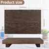 Wood Pedestal Stand Anti-Slip Riser Soap Tray Farmhouse Wooden Vintage Kitchen Bathroom Counter Decor Sink Tray Candle Plant 6