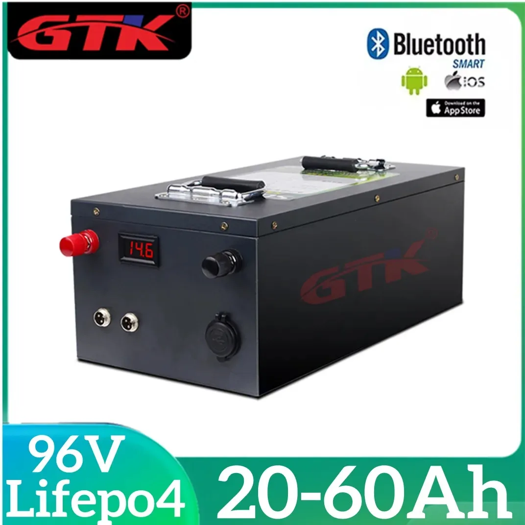 

GTK 32S 96V 20Ah 30Ah 40Ah 60Ah Lifepo4 Battery with Bluetooth BMS for Forklift Van AGV Motorcycles Scooters Golf Cart Tour Bus