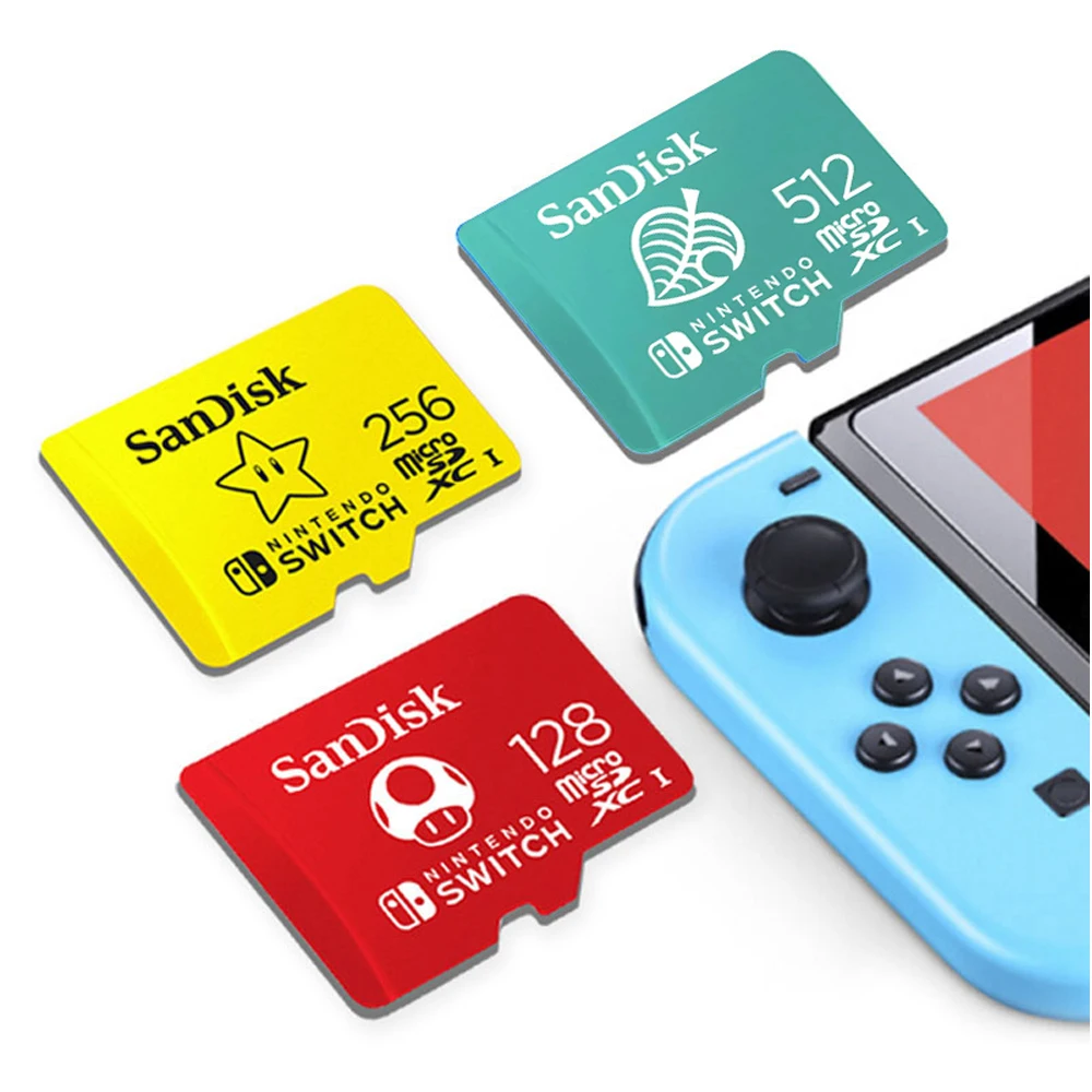 

SanDisk Memory Card Nintendo-Licensed Memory Cards 128GB 256GB 512GB For Nintendo Switch microSDXC High Speed Favorite Game Card