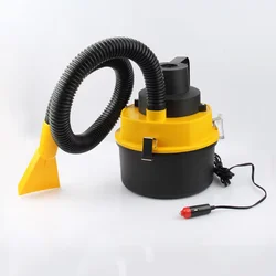 High - Power Portable Multifunctional Vacuum Cleaner for Home and Car - Wet and Dry Dust Removal Tool (Yellow)