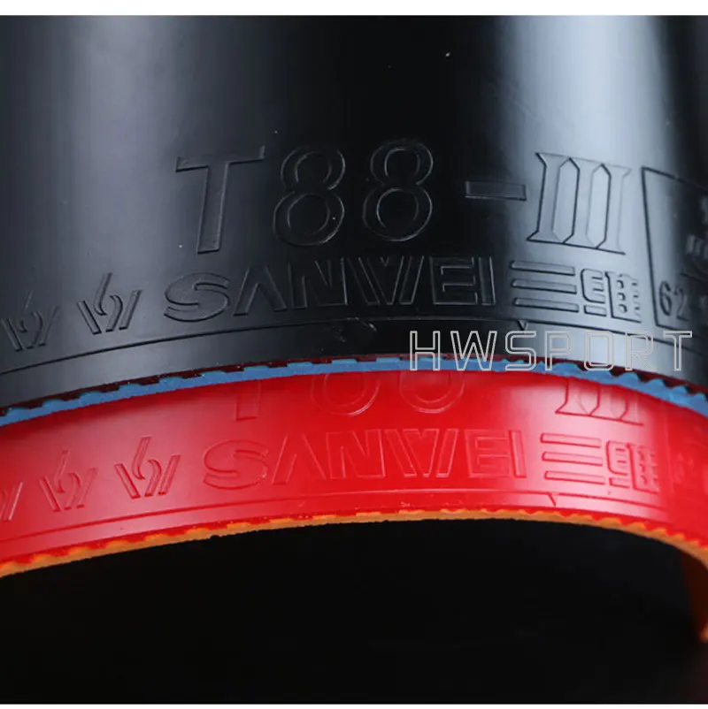 Description Picture 2 of itemSanwei T88-3 Table Tennis Rubbers Double Kit Semi-sticky Elastic Quick Attack Ping Pong Rubber with Fine Control