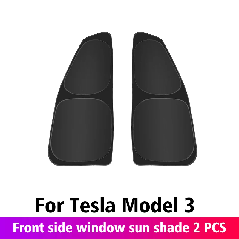 For Tesla 2021-2022 Model 3 Model Y Car Front Rear Windshield Sun Shade Privacy Trim Side Window Sunshade Decorative Accessories car decals Other Exterior Accessories