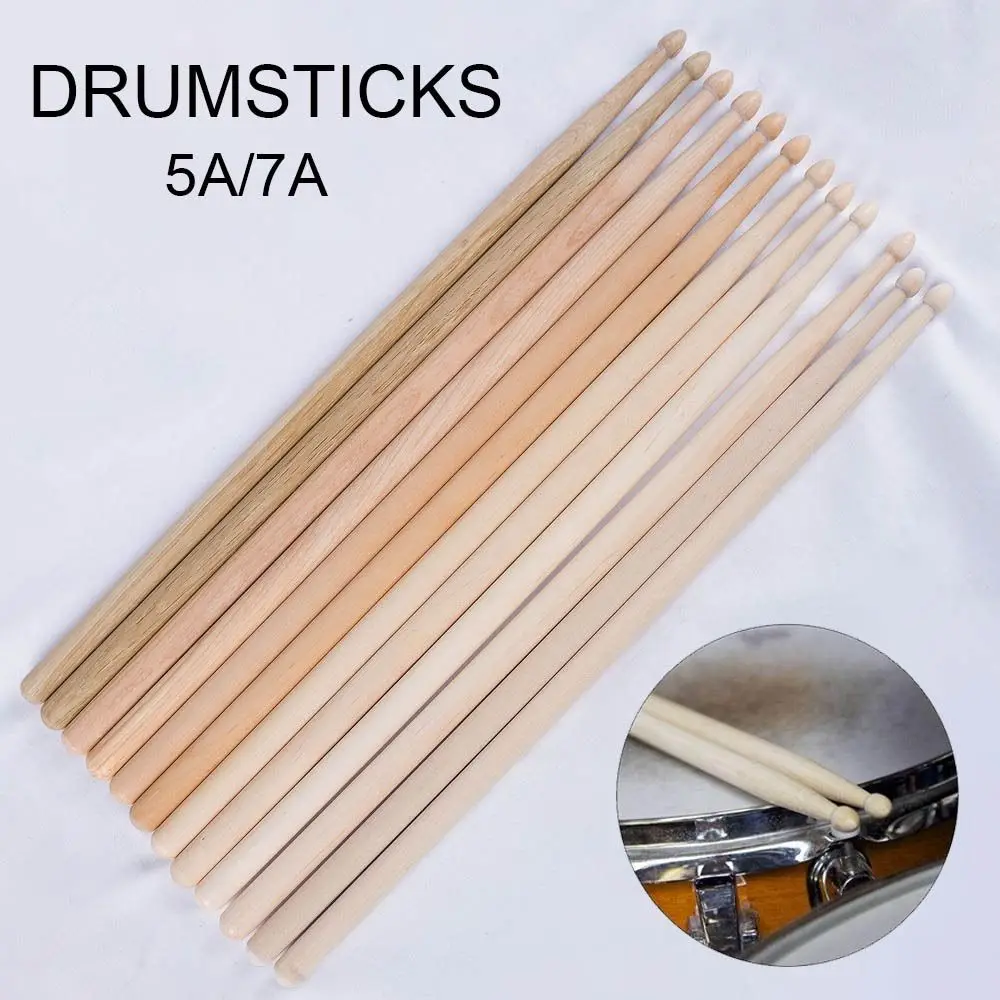 Classic 5A/7A Drum Sticks Wood Oak Drumsticks Walnut Professional Drum Set Drum