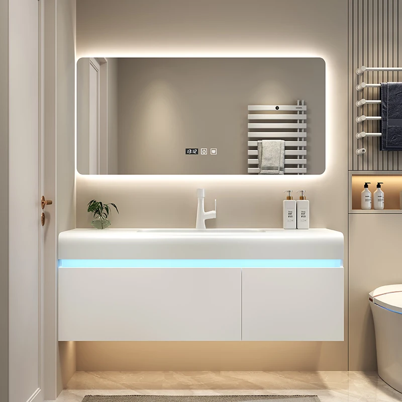 Light Vintage Bathroom Vanities Vanity White Light Storage Bathroom Vanities Closet Mirror Tocador Mueble Maquillaje Furniture