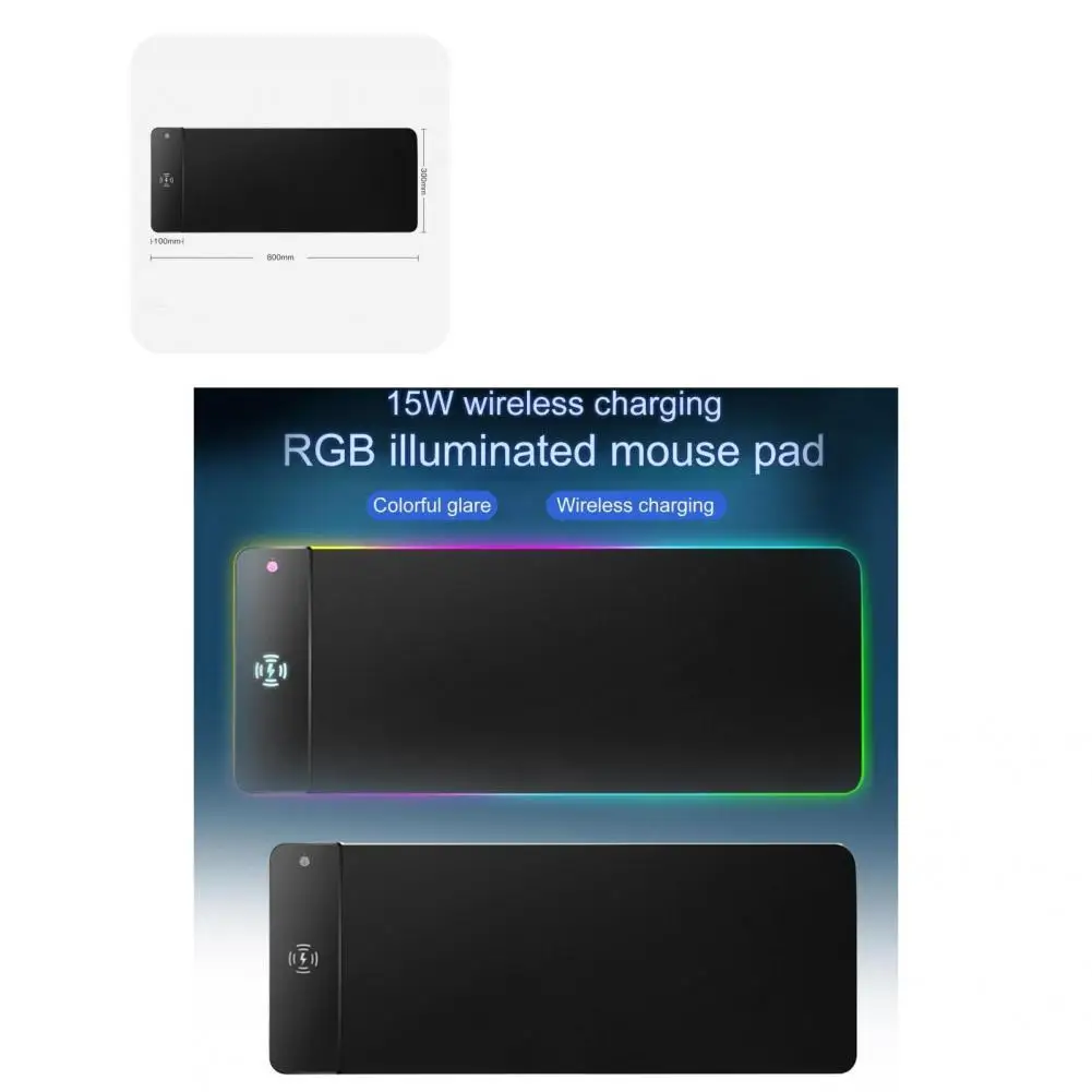 

Mouse Pad Professional Practical Non-slip Wireless Charging Mousepad for Business Mousemat Mouse Mat