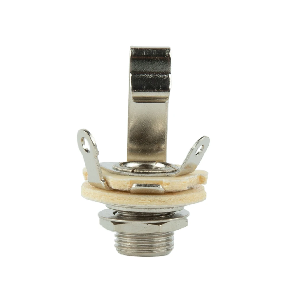 

Guitar Jacks Metal and Plastic Construction 6Pcs 1/4in Guitar Jacks Mono Panel Mount Socket for Electric Guitars Bass
