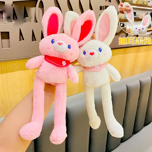 Stuffed Baby Rabbit Keychains  Pink Stuffed Rabbit Keychain - Rabbit Plush  Doll Key - Aliexpress