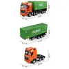 New 1317 Nine-Channel Alloy Remote Control Container Truck Transport Electric Semi-Trailer Tractor Trailer Remote Control Toys 5