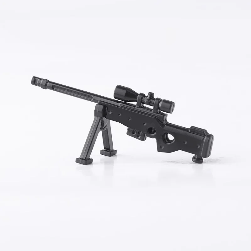 Light Machine Gun Armi Militari Swat City Police Block Figure Moc Accessori Playmobil Original Model Building Mini Toys