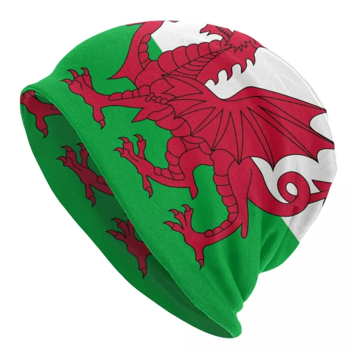 

Unisex Bonnet Winter Warm Knit Hat Women Men Flag Of Wales Cool Beanies Caps Adult Welsh Dragon Beanie Hats Outdoor Ski Cap