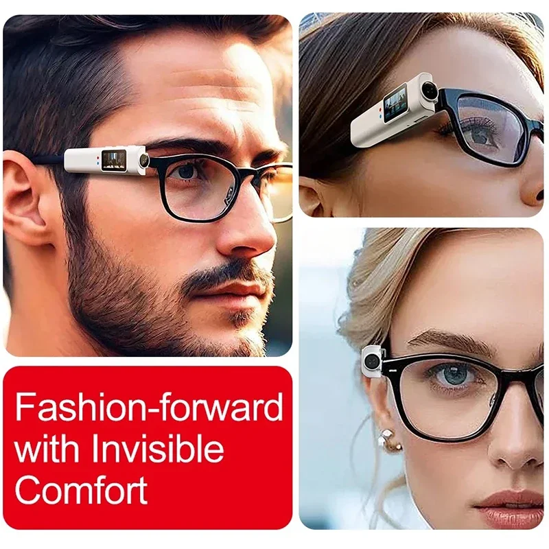 Occhiali FPV 4K Mini con Microcamera HD WiFi, Visore Intelligente per Registrazione Video e Audio con App WiFi - immagine 6