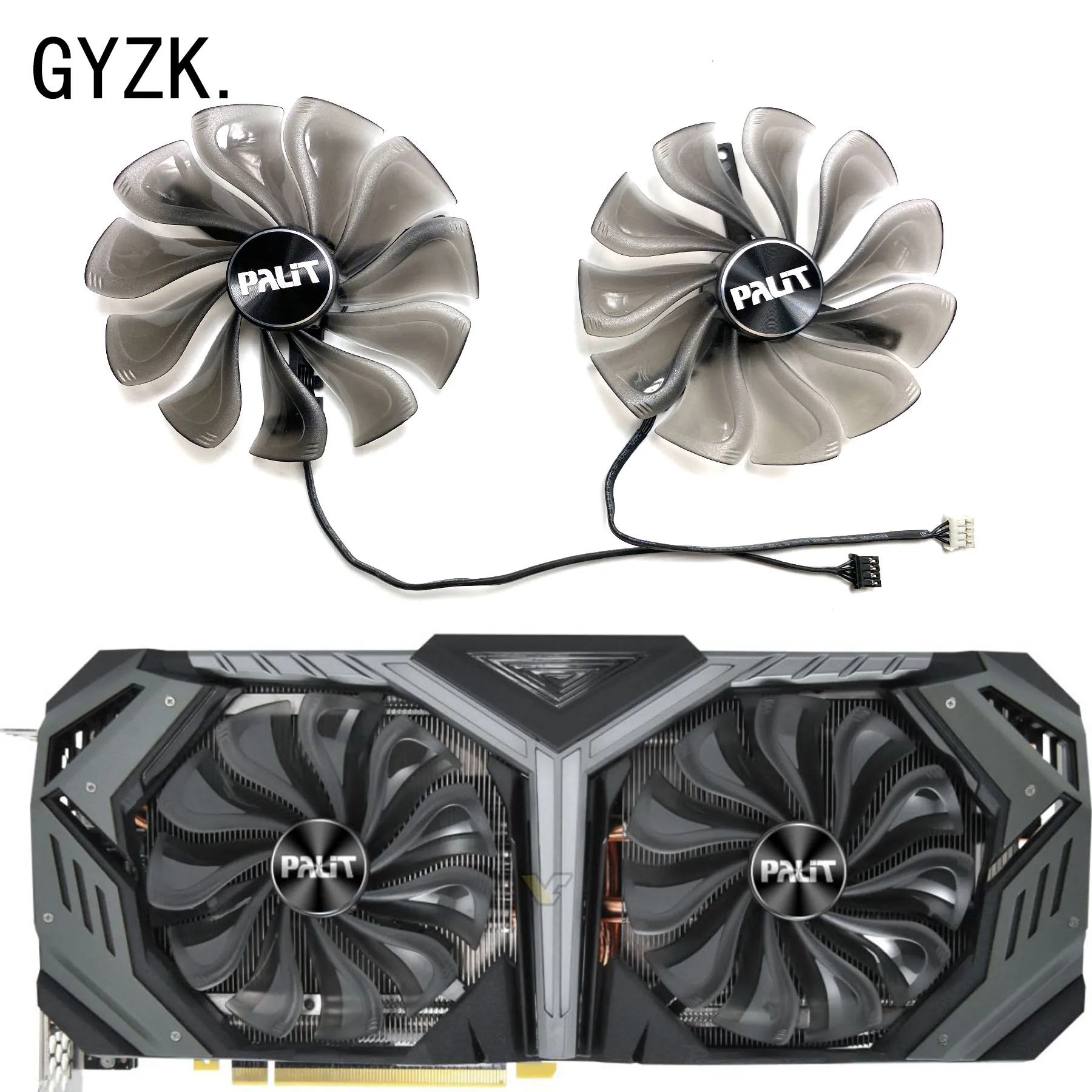Nuovo Per Palit Geforce Rtx2060S 2070 2070S 2080 2080Ti 2080S Gamerock Ventola Di Ricambio Per Scheda Grafica Muslimah