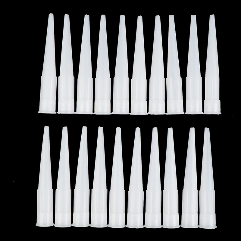 20pcs Universal Caulking Gun Nozzles Plastic Glass Glue Nozzles Sealant