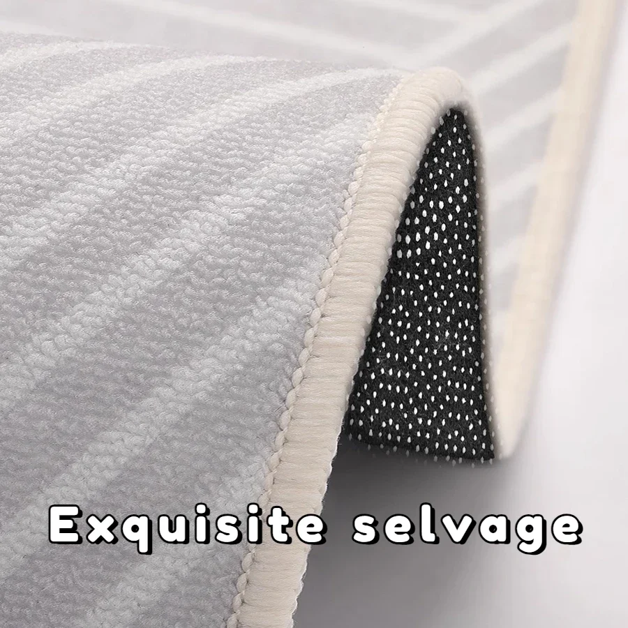 Geometric Decor carpets for living room Black White Light Luxury Rugs Decoration bedroom Non-slip Mat Large Area Rug tapis salon 5