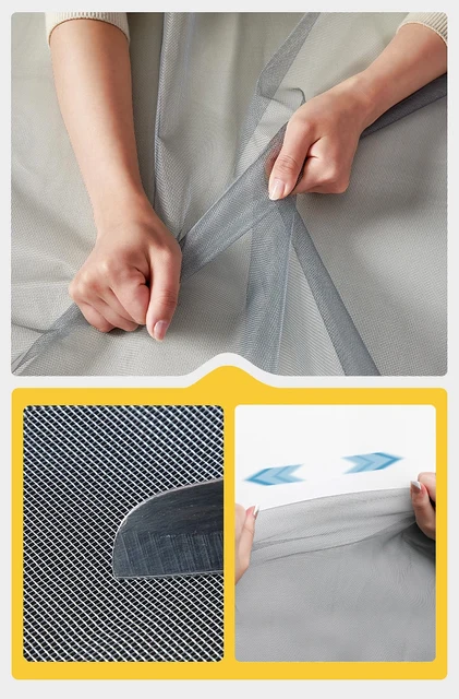 Magnetic screen curtains custom door size,mosquito net custom door size,mosquito net chain automatic closing living room kitchen 3