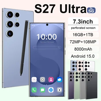 2026 NEW Silicone Case For S27 Ultra Shockproof Cover 7.3 Inch Moblie Phones Cases 8000mAh high quality Mobile accessories 1