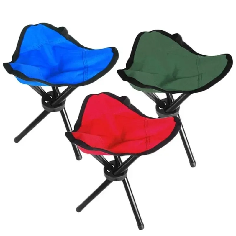 Folding Fishing Chairs Travel Chair 3 Legs Portable Outdoor Camping Tripod carts Garden Stool Chair Picnic Trips Beach Chair