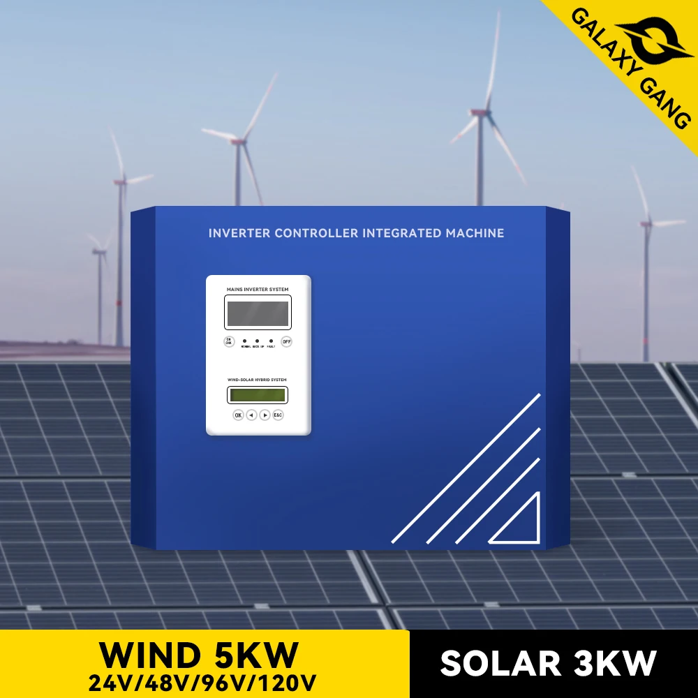 가정용 풍력 및 태양열 시스템 충전 컨트롤러, 순수 사인파 인버터, PWM 5000VA, 5KW, 60A