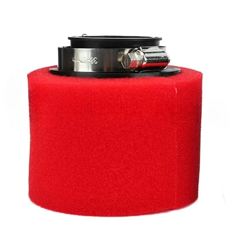 Foam Air Filter 35mm 38mm 42mm 45mm 48mm 50mm 60mm Sponge Cleaner Moped Scooter Dirt Pit Bike Motorcycle Black and Red