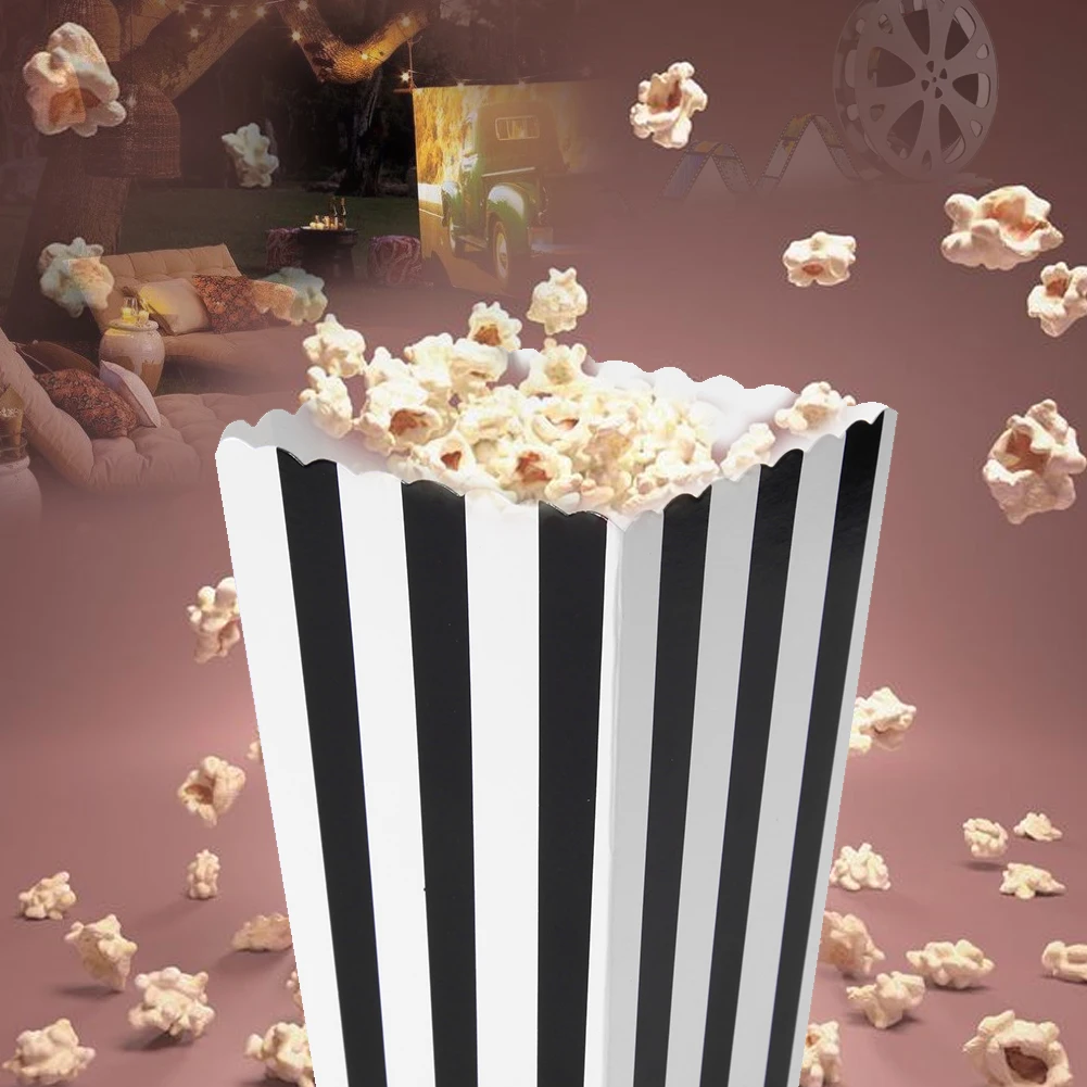 12-Pack Foldable Paper Popcorn Boxes – Colorful Treat Holders for Snacks, Candy, Chips ... - SKU CCL61029 - UGI Packaging