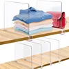 Wardrobe Clothes Organize Sorting Shelf Partitions Acrylic Clothing Baffle Jeans Pants Storage Organize 1