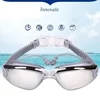 -1.5 To -7.0 Adult Myopia Silicone HD Clear Lens Anti Fog Swimming Goggles Swim Eyewear Custom Different Degree Left Right Eye 3