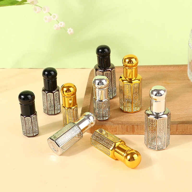 Portable Essential Oil Ball Empty Bottle Upscale Perfume Walk Bead Bottle Massage Smear Small Sample Glass 3ml/6ml/12ml