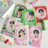 6Pcs/lot Cute Strawberry Panda Card Holder Korean Idol Card Protective Film Bag Collect Sleeves 1