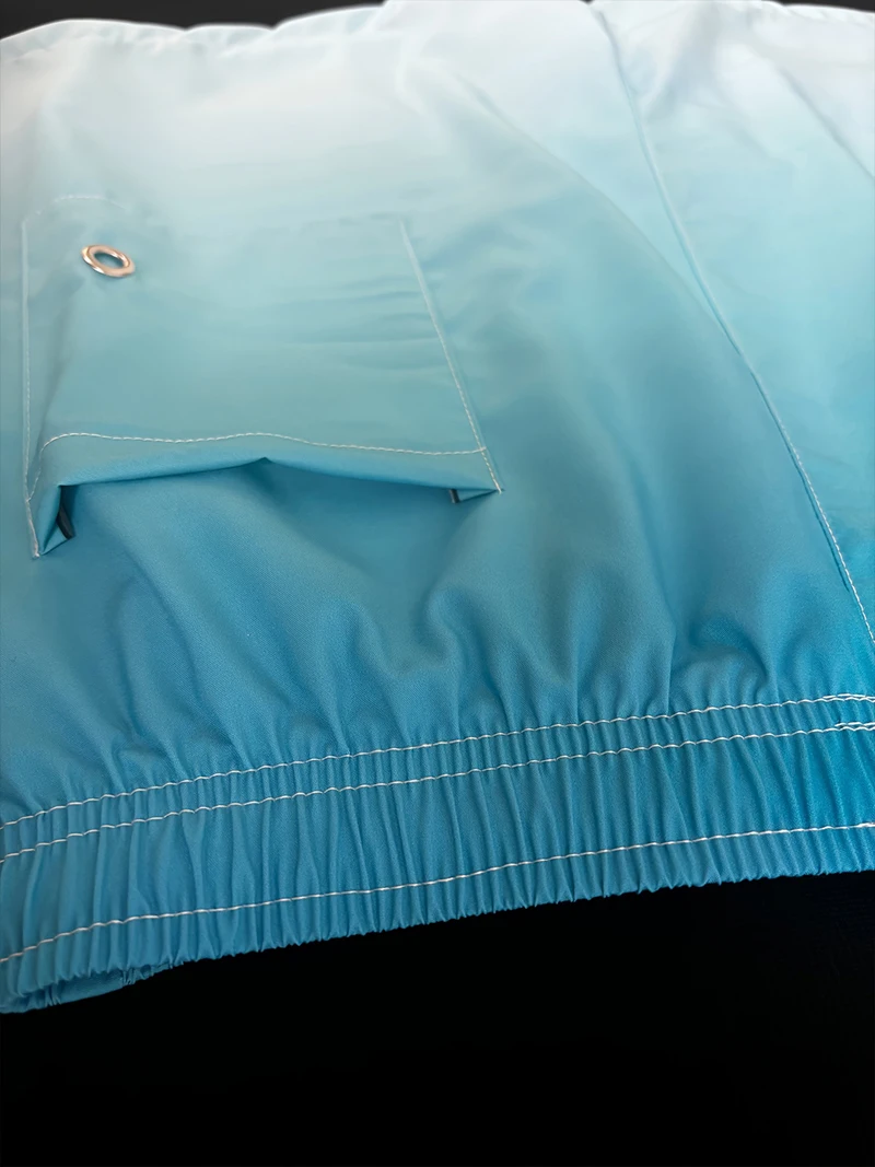 Men's Quick Dry Lightweight Drawstring Swim Trunks with Side Pockets