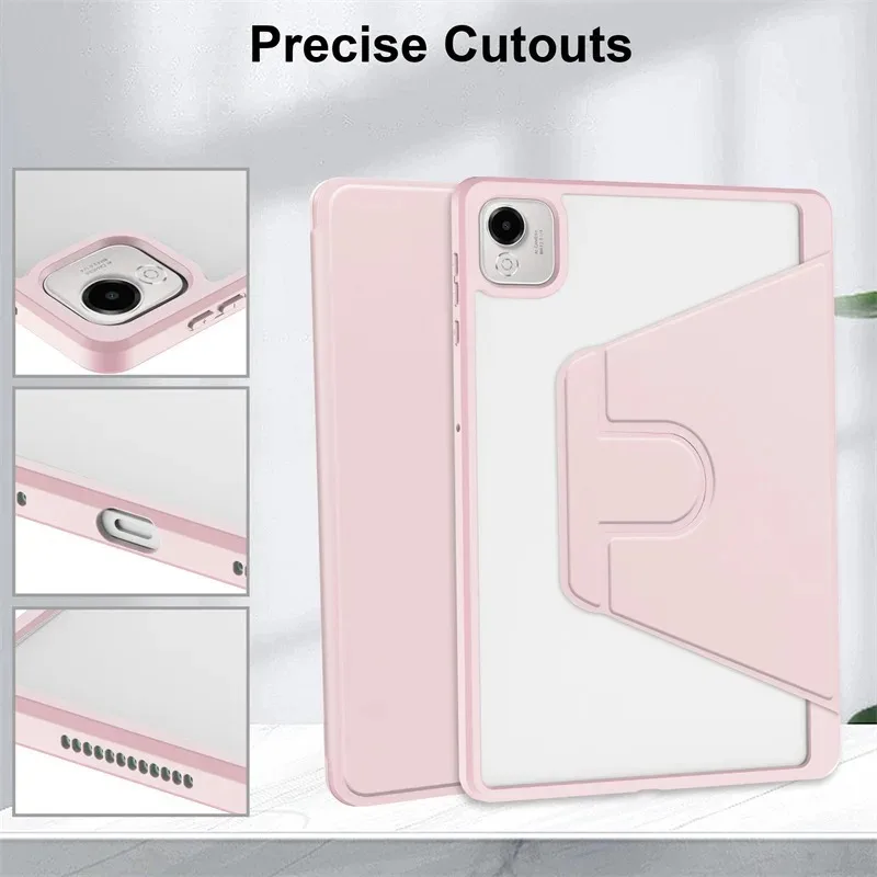 Enhanced Product Title:  
360 Rotating Acrylic Tablet Case with Pencil Slot