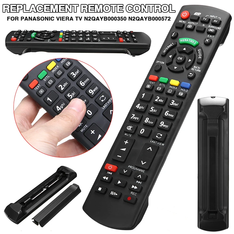 1PcReplacementRemoteControlBlackSmartRemoteControllerForPanasonicVieraTVN2QAYB000350