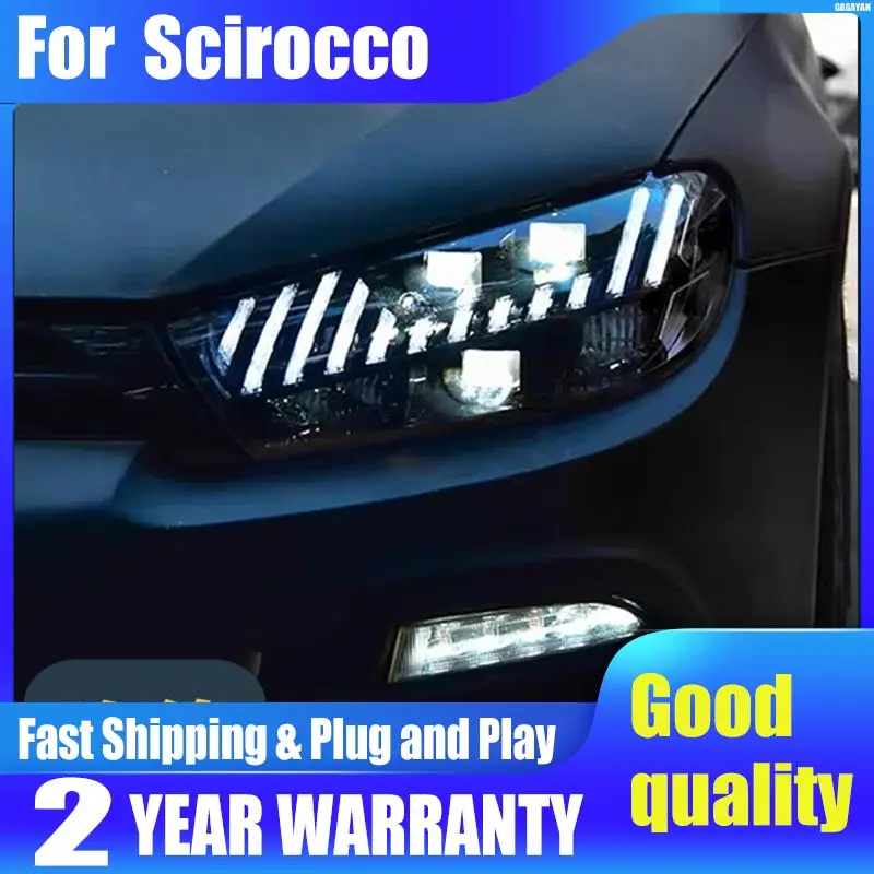 HeadLampforVWSciroccoRLEDHeadlight20082017HeadlightsScirocco