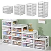 Small Desk Organizer Stackable Desktop Storage Clear Desktop Storage Drawers Makeup Organizers Plastic Storage Box 896C 1