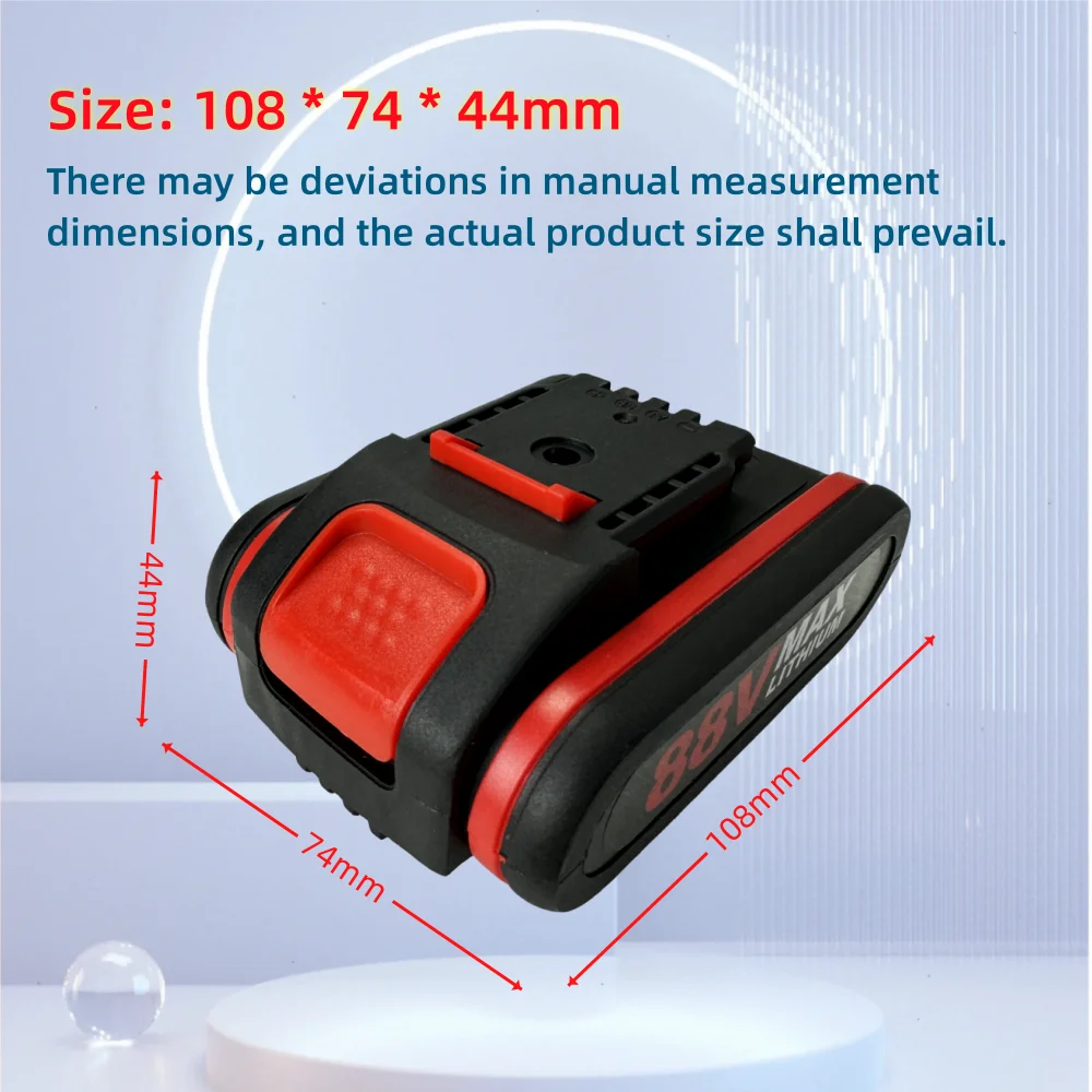 88V 3000mAh Rechargeable Li-ion Battery for Worx Cordless Screwdriver Power Tools Replacement Battery