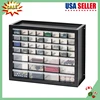 USA 44 Drawer Stackable Storage Cabinet for Hardware Parts Crafts, Black Small Brick Organizer Utility Chest 1