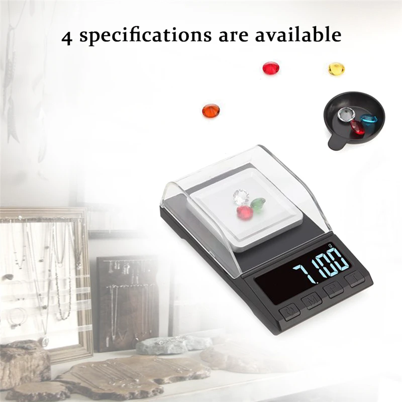 Precision Mini Digital Scale - 0.001g Accuracy for Jewelry, Gold, and Laboratory Use