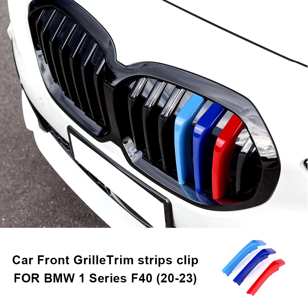 Kungkic für bmw 1 series f40 auto front grill streifen abdeckung