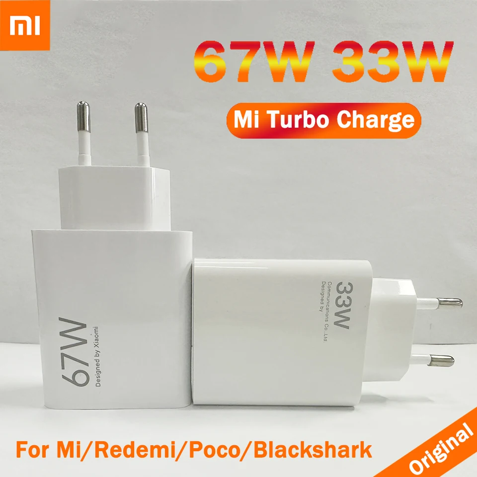 Original Xiaomi Mi 13 Charger 67W 33W Turbo Charge Cargador