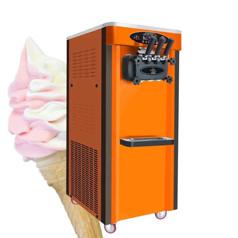 

25L/H Ice Cream Machine Table Top Hard Ice Cream Yogurt Maker 2000W Automatic Benchtop Gelato Home Appliance Commercial