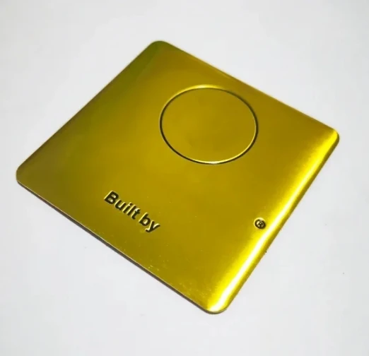 

Gold Badge Engine Sticker For AMG Mercedes Benz Brabus Built by W464 W463 G500 G350 G55 G63 W177 W221 W212 Brabus Sticker 65mm