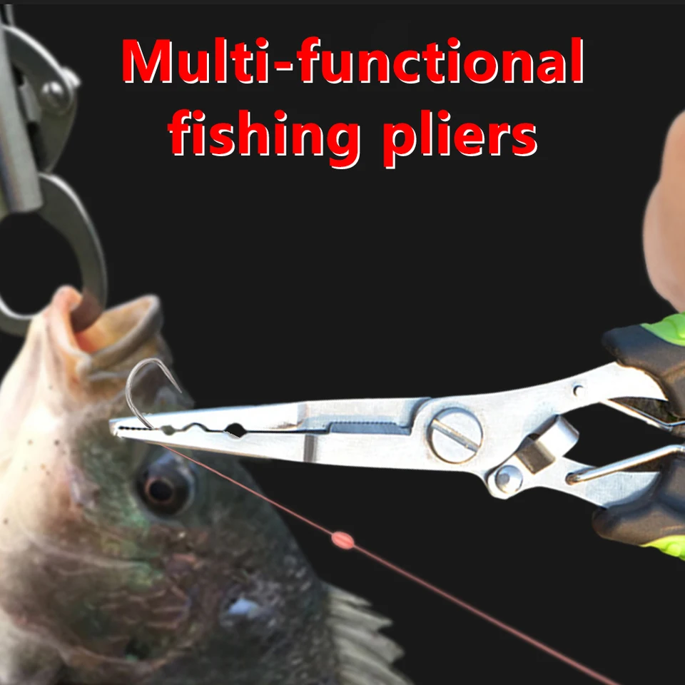 Pinze Multiuso Da Pesca LaJao – Acciaio Inox Con Rimuovi Amo, Tagliafili E Guaina – Kit Completo - 2