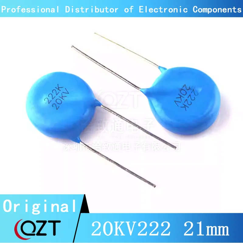 

5 шт./партия-10 шт./партия 20KV222 21 мм 222/20KV 2200pF 20KV222 CT81 керамический конденсатор высокого напряжения