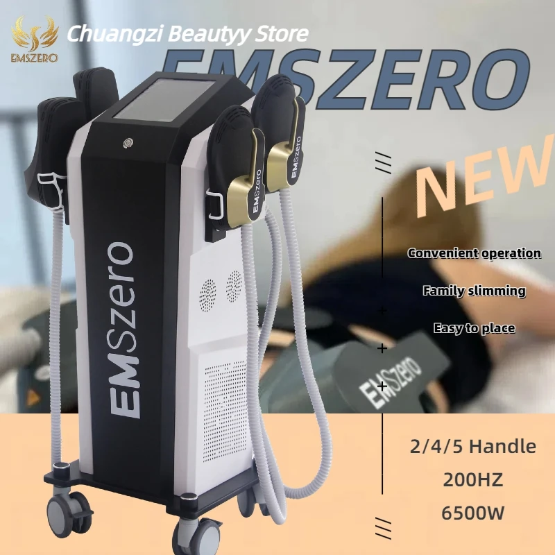

EMSzero 15Tesla 6500W Hi-emt RF Emslim Neo устройство для скульптурирования мышц с 4 ручками RF тазовые подушечки для стимуляции салона