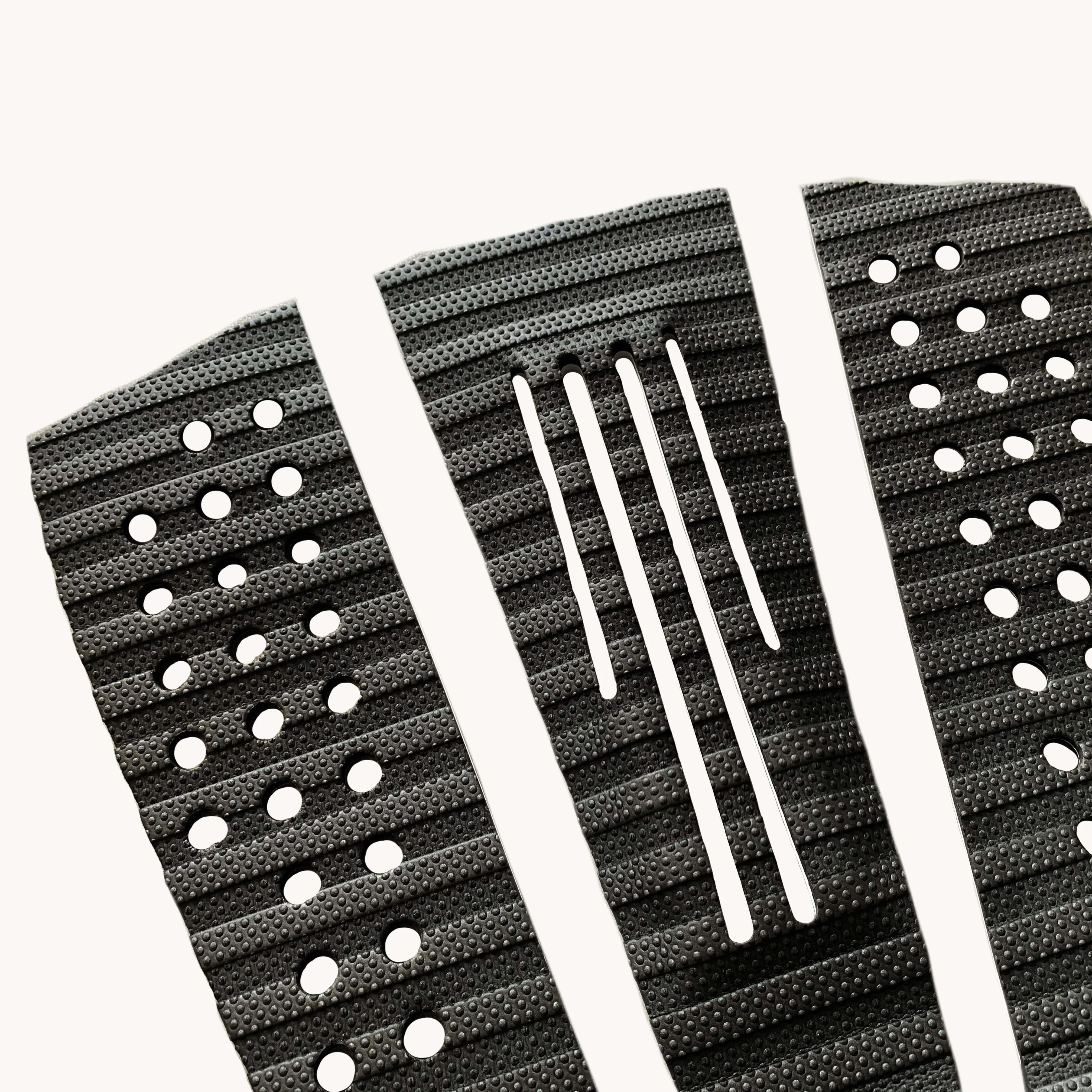 Black EVA Surfboard Deck Pads Skimboard Foot Tail Pad Stand Up Paddleboard Traction Pads 3-Pieces